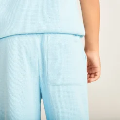 Set van 2 stuks: T-shirt in sweatshirt-stijl + surfprint short jongens