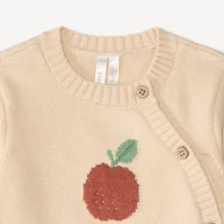 Set van 2 stuks voor babymeisjes in tricot met appelmotief