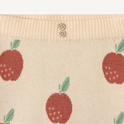 Set van 2 stuks voor babymeisjes in tricot met appelmotief
