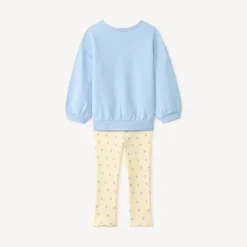 Set van sweater + legging met vlinderprint en pailletten voor babymeisjes