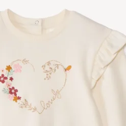 Set van sweat + jogging met fantasie voor babymeisjes