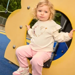 Set van sweat + jogging met fantasie voor babymeisjes