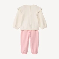 Set van sweat + jogging met fantasie voor babymeisjes