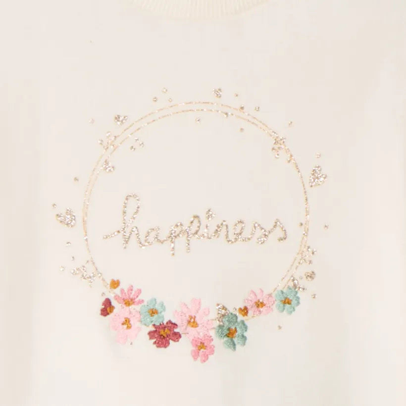 Set van sweat + jogging met fantasie voor babymeisjes