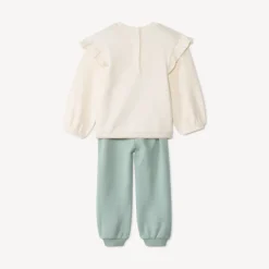 Set van sweat + jogging met fantasie voor babymeisjes