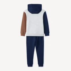 Set van sweatshirt en joggingbroek met fantasie colourblock jongens