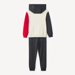 Set van sweatshirt en joggingbroek met fantasie colourblock jongens