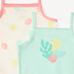 Set van 5 tanktops met strandmotieven voor babymeisjes