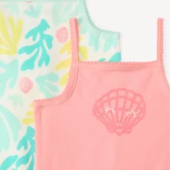 Set van 5 tanktops met strandmotieven voor babymeisjes