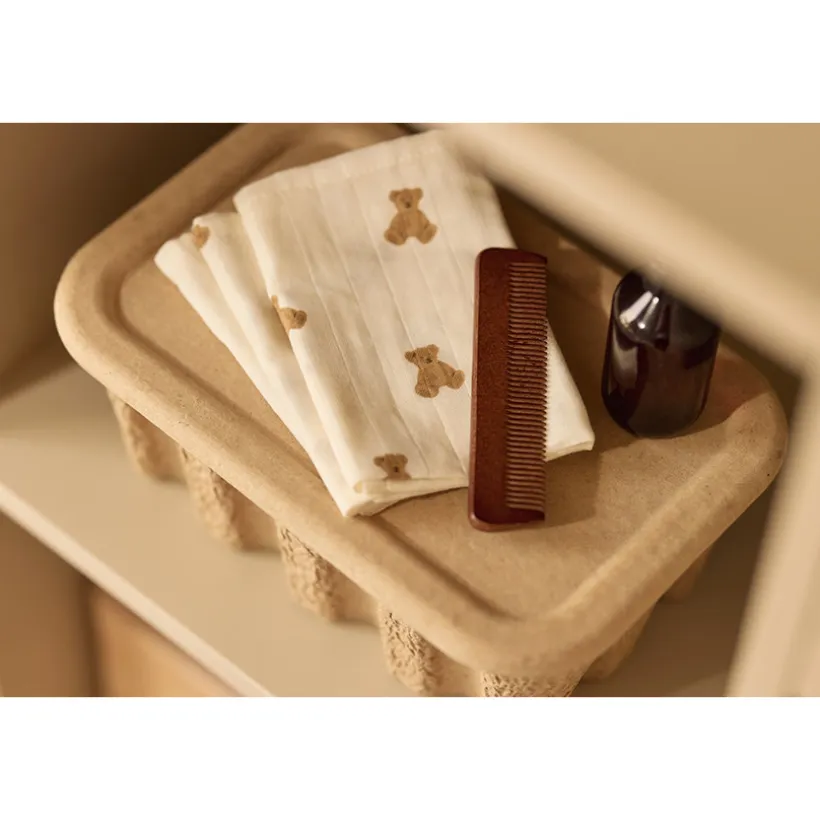 Set van 3 Tetradoeken Hyrdofiel 70x70cm Mini Teddy Bear