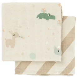 Set van 2 tetradoeken 65x65cm Celebration Zand