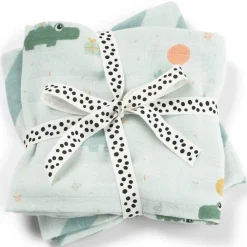 Set van 2 tetradoeken 65x65cm Celebration Blauw