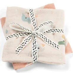 Set van 2 tetradoeken 65x65cm Celebration Roze
