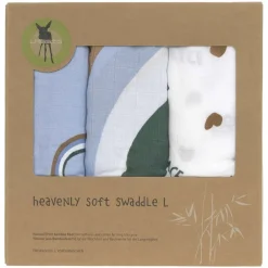 Set van 3 tetradoeken 80x80cm Happy Rascals Sky Blue