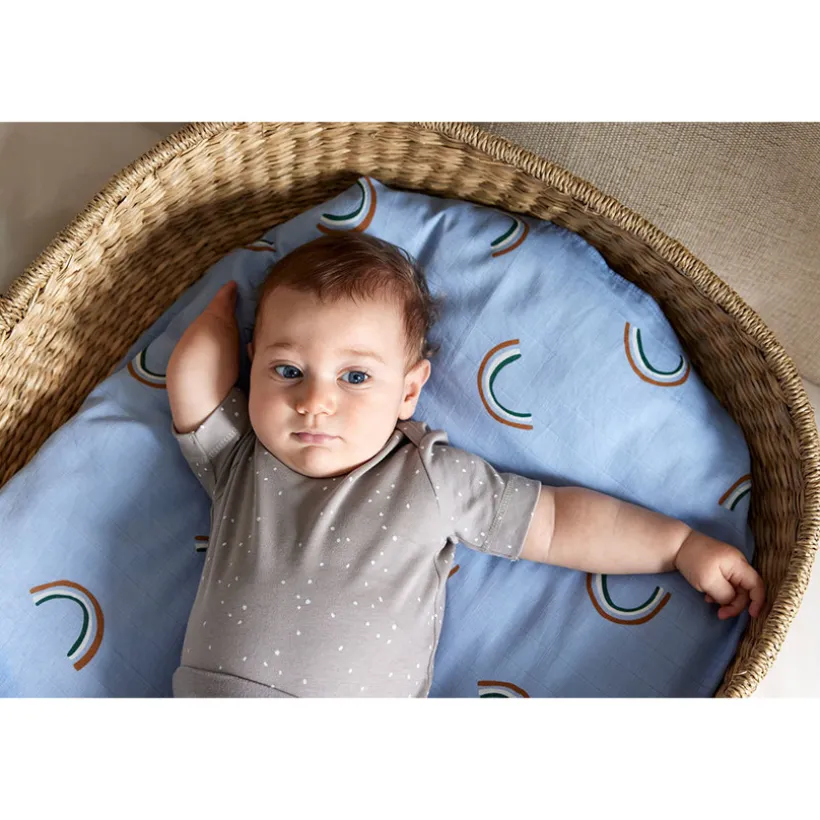 Set van 3 tetradoeken 80x80cm Happy Rascals Sky Blue