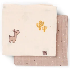 Set van 2 tetradoeken 65x65cm Lalee Rose