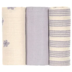 Set van 3 tetradoeken 60x60cm Tiny Team Pastel Lilac