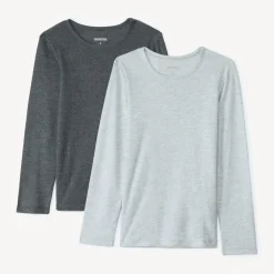Set van 2 thermische longsleeve rompers jongens