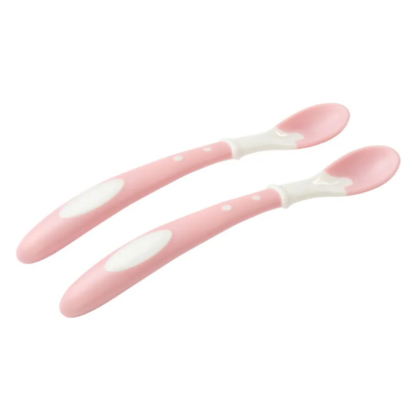 Set van 2 thermosensitieve lepels Miamix - Roze