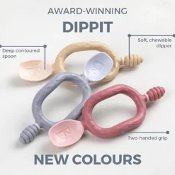 Set van 2 trainingslepels Dippit Multi-stage Blush