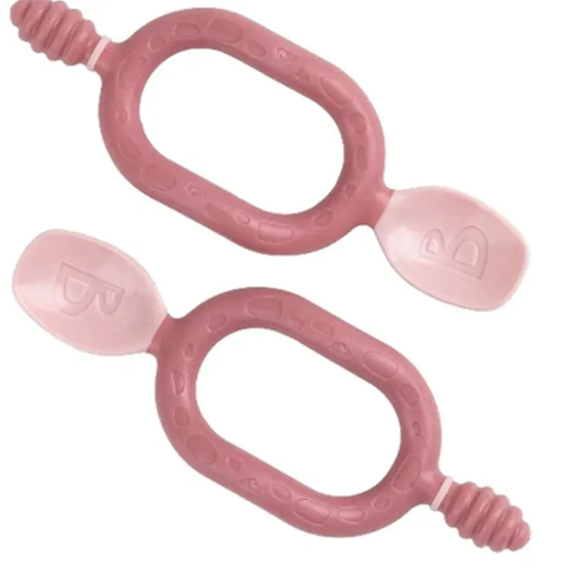 Set van 2 trainingslepels Dippit Multi-stage Blush