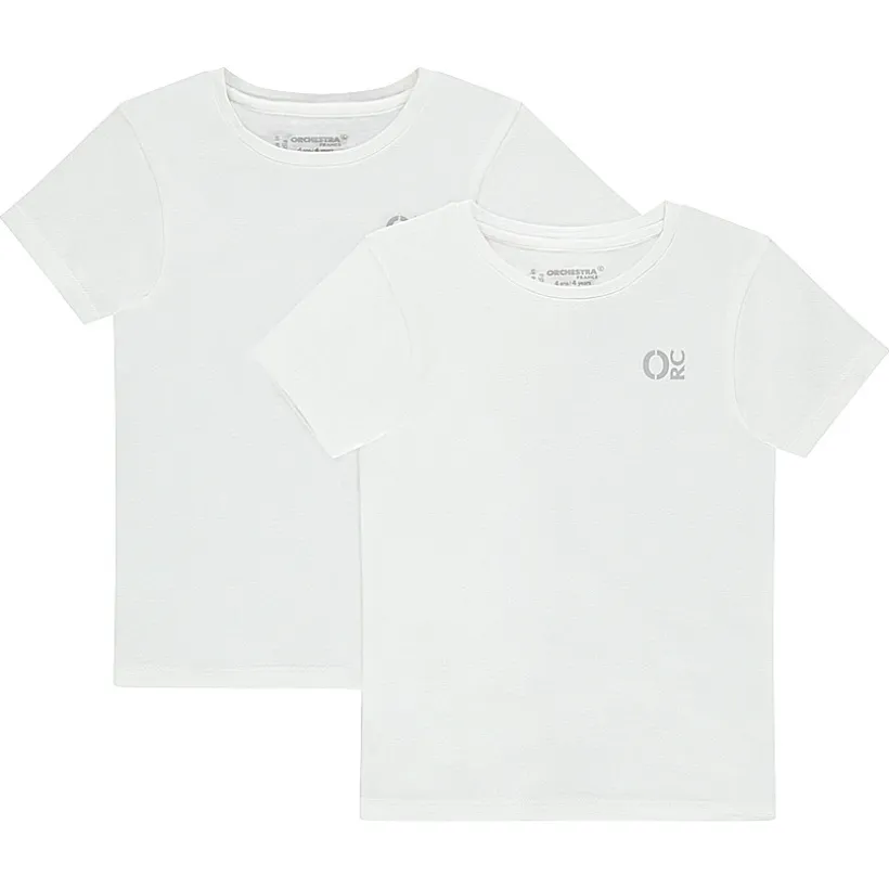 Set van 2 t-shirts in effen kato onderhemd