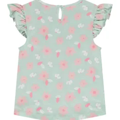 Set van 4 t-shirts met korte mouwen en volant meisjes