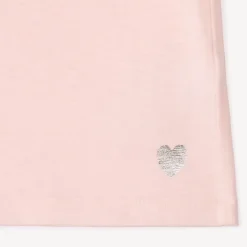 Set van 3 T-shirts met korte mouwen en hartprint meisjes