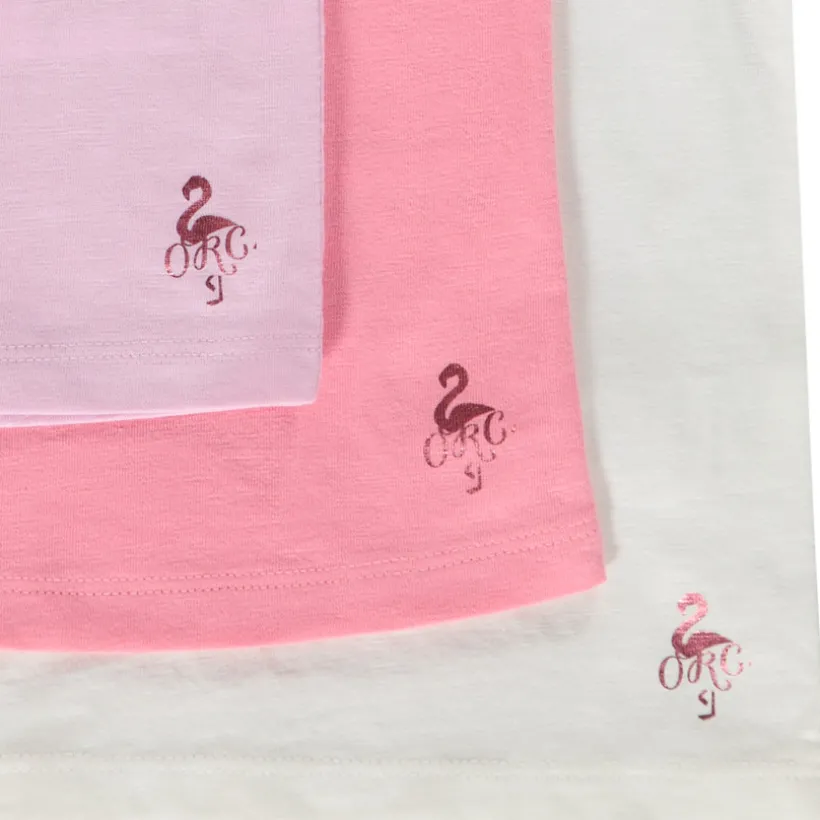 Set van 3 T-shirts met korte mouwen van katoen meisjes