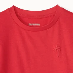 Set van 3 t-shirts met korte mouwen en palmprint jongens