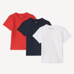 Set van 3 t-shirts met korte mouwen en palmprint jongens