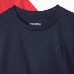 Set van 3 t-shirts met korte mouwen en palmprint jongens