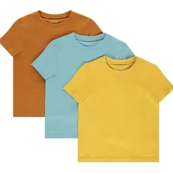 Set van 3 t-shirts met korte mouwen en palmprint jongens