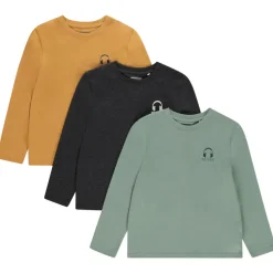 Set van 3 t-shirts met lange mouwen en print jongens