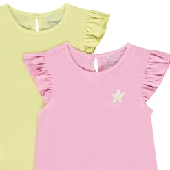 Set van 4 t-shirts met pofmouwen voor baby meisjes