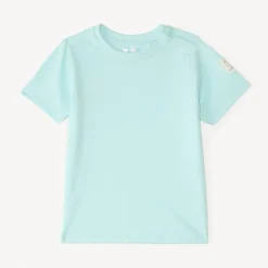 Set van tuinbroek en korte mouwen shirt in effen kleur voor baby jongen