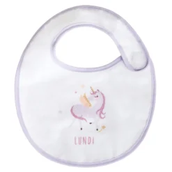 Set van 7 unicorn slabbetjes