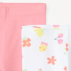 Set van 2 uniseks en bedrukte capri shorts voor babymeisjes