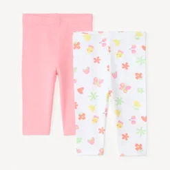 Set van 2 uniseks en bedrukte capri shorts voor babymeisjes