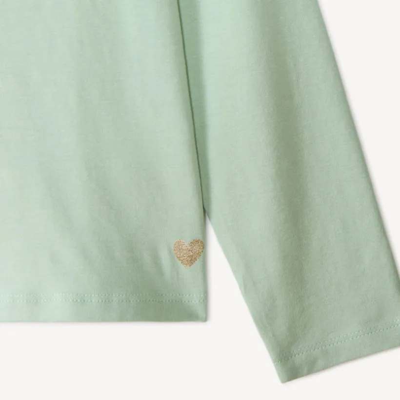 Set van 3 unis meisjes t-shirts met lange mouwen