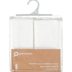 Set van 2 vervangende badstofmatjes voor de verschoningsmatras