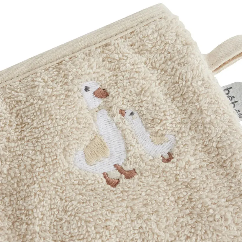Set van 2 Washandjes Dear Goose Ecru