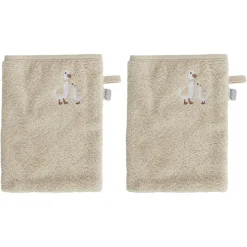 Set van 2 Washandjes Dear Goose Ecru