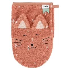 Set van 2 washandjes Mrs Cat en Mrs Peacock