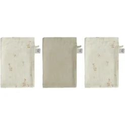 Set van 3 Washandjes Tetra Dear Goose Ecru