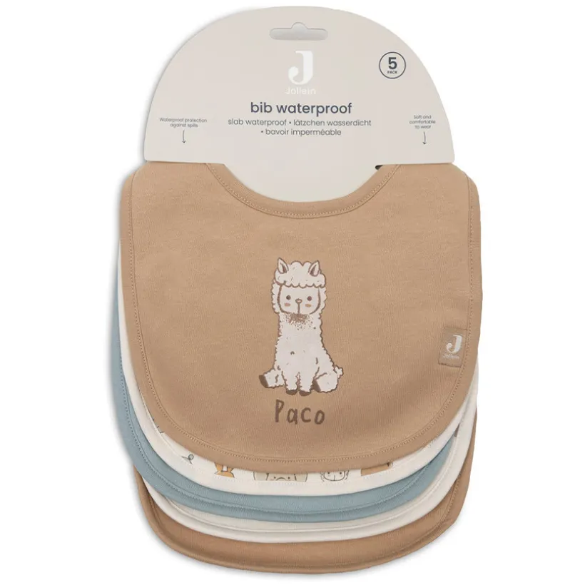 Set van 5 waterdichte slabbetjes 0-36m Jollies