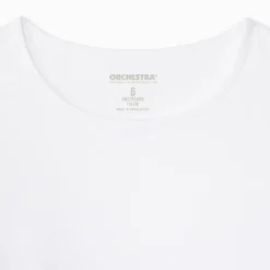 Set van 3 witte t-shirts met lange mouwen meisjes