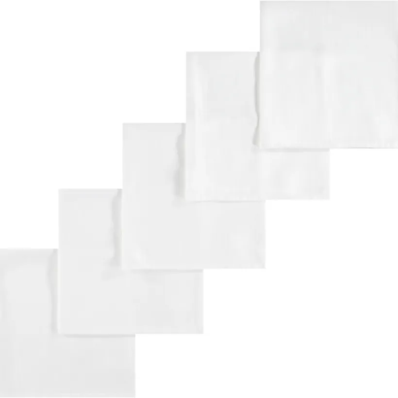 Set van 5 witte uniluiers