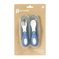 Set van 2 Yummix bestek Blauw
