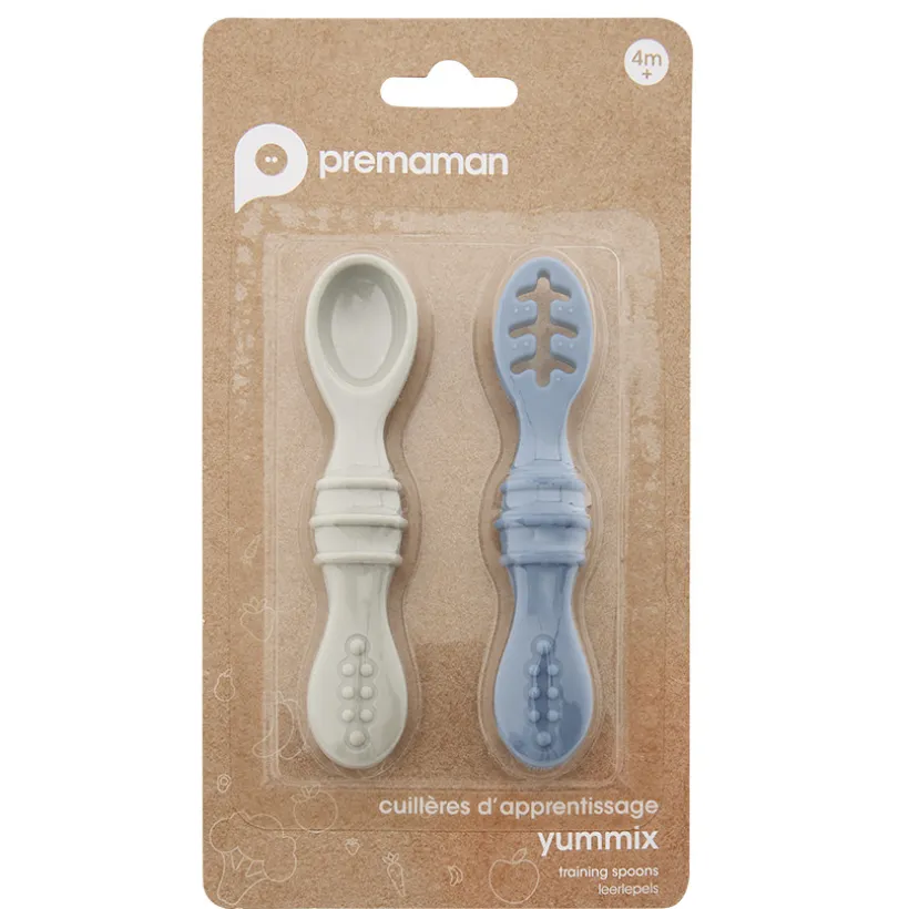 Set van 2 Yummix lepelletjes - Blauw